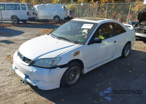 2005 Honda Civic Ex from USA, damaged, VIN 1HGEM22975L037278